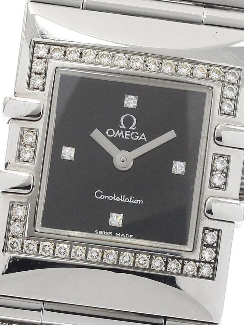 OMEGA Constellation Carre Quadra 1528.46 black Dial Quartz Ladies Watch